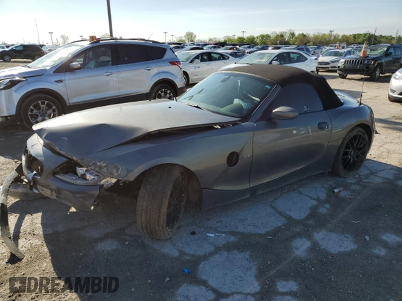 2007 BMW Z4 3.0i with VIN 4USBU33577LW73487, listed as a Copart auction lot 54778025 with Not provided miles and Salvage title. Bid and sale history available at DreamBid. Image 1.