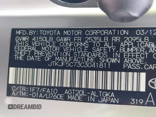 2012 Scion tC z VIN JTKJF5C73C3041811, wystawiony jako IAAI lot #41649126 z przebiegiem 188 685 mil mil oraz . Historia ofert i sprzedaży dostępna na DreamBid. Obrazek 9.