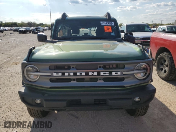 2023 Ford Bronco with VIN 1FMDE5BH9PLB12593, listed as a Copart auction lot 69143693 with 3,173 mi miles. Bid and sale history available at carsss.com. Image 5.