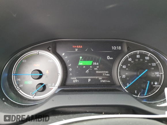 2023 Toyota Venza LE with VIN JTEAAAAH4PJ122386, listed as a Copart auction lot 50275565 with 37,651 mi miles and Clean Title. Bid and sale history available at DreamBid. Image 9.