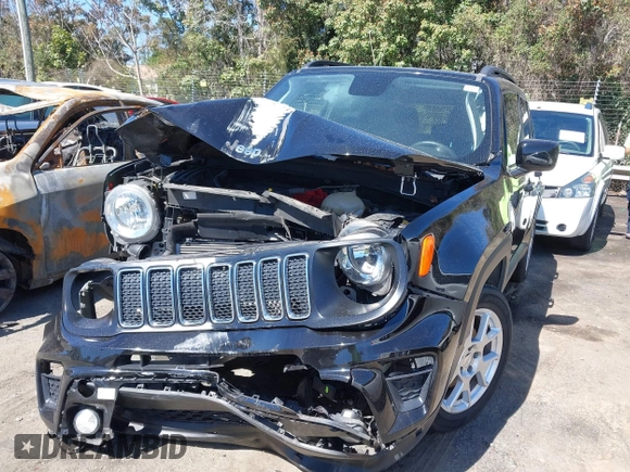 2020 Jeep Renegade Latitude with VIN ZACNJABB9LPL63724, listed as a IAAI auction lot 41832837 with 78,531 mi miles. Bid and sale history available at carsss.com. Image 6.
