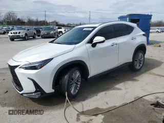 2025 Lexus NX with VIN 2T2GKCEZ1SC048421, listed as a Copart auction lot 47616515 with 1,323 mi miles and Salvage Title. Bid and sale history available at carsss.com. Image 1.