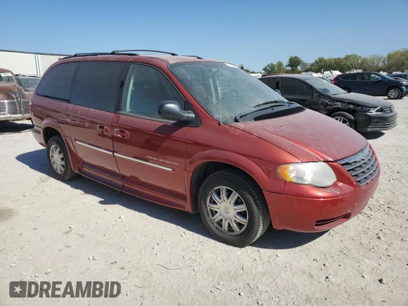 2007 Chrysler Town & Country LWB Touring with VIN 2A4GP54L27R314870, listed as a Copart auction lot 73608664 with 179,242 mi miles and Salvage Title. Bid and sale history available at carsss.com. Image 4.