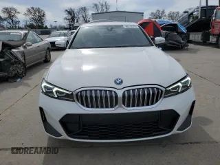 2023 BMW 3 Series 330e with VIN 3MW39FF00P8C93893, listed as a Copart auction lot 46110105 with 40,381 mi miles and Salvage Title. Bid and sale history available at carsss.com. Image 5.