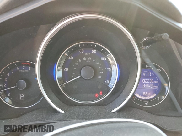 2015 Honda Fit EX-L with VIN 3HGGK5H86FM747285, listed as a Copart auction lot 53034715 with 102,236 mi miles and Salvage Title. Bid and sale history available at DreamBid. Image 9.