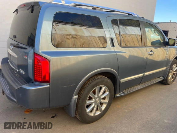 2008 Infiniti QX56 with VIN 5N3AA08C88N902137, listed as a Copart auction lot 56256955 with Not Provided miles and Clean Title. Bid and sale history available at DreamBid. Image 4.