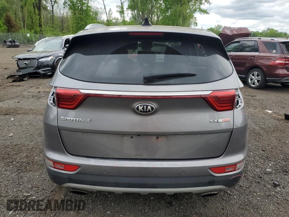 2017 Kia Sportage SX Turbo with VIN KNDPR3A65H7243783, listed as a Copart auction lot 57088825 with 129,937 mi miles and Salvage title. Bid and sale history available at DreamBid. Image 6.