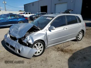 2006 Kia Spectra with VIN KNAFE161965323828, listed as a Copart auction lot 69583934 with 152,000 mi miles and Salvage Title. Bid and sale history available at carsss.com. Image 1.