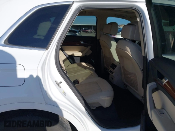 2022 Audi Q5 S line Premium with VIN WA1GAAFY2N2051987, listed as a IAAI auction lot 41379159 with 34,592 mi miles and . Bid and sale history available at DreamBid. Image 8.