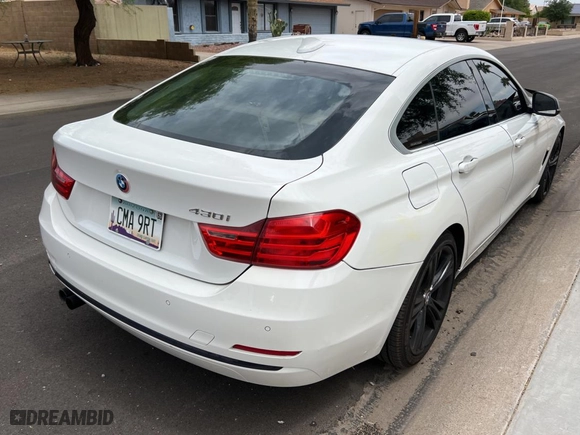 2017 BMW 4 Series 430i with VIN WBA4F7C39HG788632, listed as a Copart auction lot 53349705 with 104,218 mi miles and Clean Title. Bid and sale history available at carsss.com. Image 4.