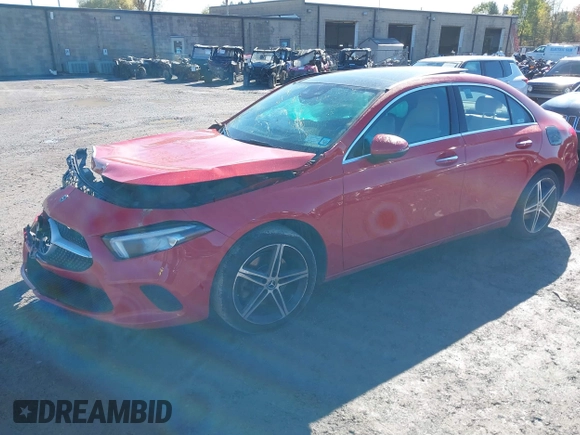 2019 Mercedes-Benz A 220 with VIN WDD3G4FB4KW016233, listed as a IAAI auction lot 40615139 with 92,876 mi miles and . Bid and sale history available at DreamBid. Image 2.
