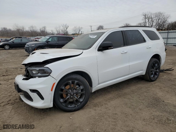 2024 Dodge Durango GT with VIN 1C4RDJDG7RC141054, listed as a Copart auction lot 44814655 with 2,354 mi miles and Salvage Title. Bid and sale history available at carsss.com. Image 1.