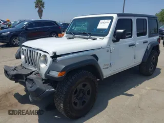 2018 Jeep Wrangler Unlimited Sport S with VIN 1C4HJXDN7JW232530, listed as a IAAI auction lot 42362544 with 89,972 mi miles and . Bid and sale history available at DreamBid. Image 18.
