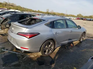 2023 Acura Integra w/A-Spec Package with VIN 19UDE4H39PA019449, listed as a Copart auction lot 75304824 with 25,704 mi miles and Salvage Title. Bid and sale history available at carsss.com. Image 3.