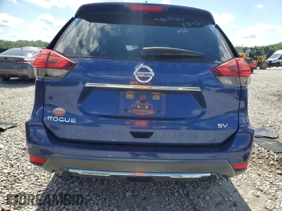 2017 Nissan Rogue SV with VIN KNMAT2MT7HP509615, listed as a Copart auction lot 58718145 with 103,927 mi miles and Salvage title. Bid and sale history available at DreamBid. Image 6.