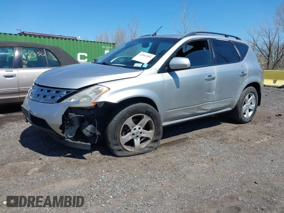 2005 Nissan Murano SE with VIN JN8AZ08T45W324540, listed as a IAAI auction lot 42052303 with 174,639 mi miles and . Bid and sale history available at DreamBid. Image 2.