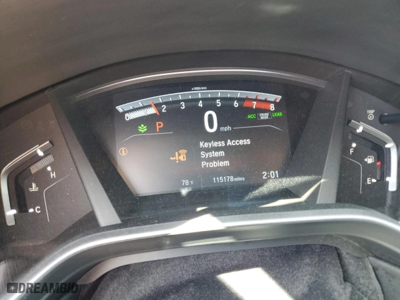2018 Honda CR-V EX with VIN 7FARW1H58JE038868, listed as a Copart auction lot 51016245 with 115,178 mi miles and Salvage Title. Bid and sale history available at carsss.com. Image 9.