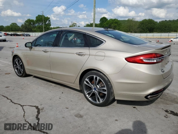 2017 Ford Fusion Titanium with VIN 3FA6P0K99HR166567, listed as a Copart auction lot 54293425 with 0 mi miles and Salvage Title. Bid and sale history available at carsss.com. Image 2.