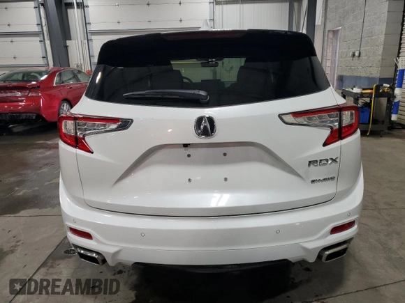 2025 Acura RDX Advance with VIN 5J8TC2H77SL001974, listed as a Copart auction lot 50330135 with 334 mi miles and Salvage Title. Bid and sale history available at DreamBid. Image 6.