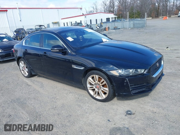 2019 Jaguar XE 25t with VIN SAJAR4FX2KCP52632, listed as a IAAI auction lot 41585317 with 1 mi miles. Bid and sale history available at carsss.com. Image 1.
