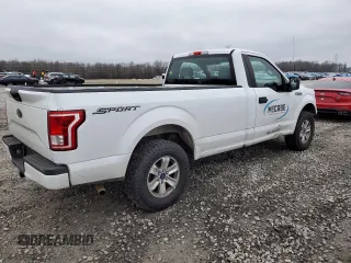 2017 Ford F-150 XL with VIN 1FTMF1C87HKD66688, listed as a Copart auction lot 43956155 with 191,424 mi miles and Salvage Title. Bid and sale history available at carsss.com. Image 3.