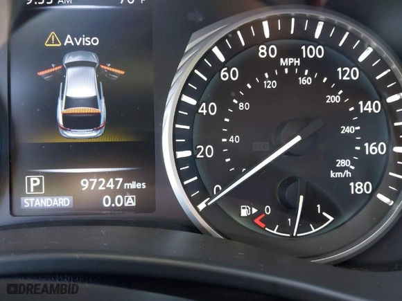 2018 Infiniti Q50 2.0t LUXE with VIN JN1CV7APXJM240026, listed as a IAAI auction lot 41432452 with NaN miles. Bid and sale history available at carsss.com. Image 15.