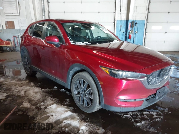 2018 Mazda CX-5 Touring with VIN JM3KFBCM7J0430425, listed as a IAAI auction lot 41524553 with 102,715 mi miles. Bid and sale history available at carsss.com. Image 1.