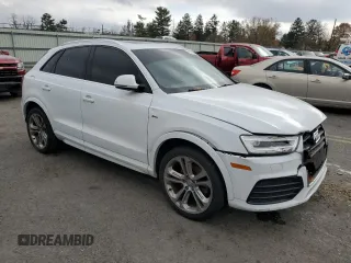 2017 Audi Q3 Prestige with VIN WA1GCCFS3HR015724, listed as a Copart auction lot 79187854 with 0 mi miles and Salvage Title. Bid and sale history available at carsss.com. Image 4.