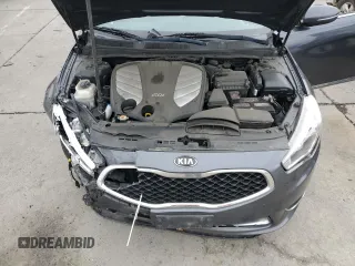 2016 Kia Cadenza Premium with VIN KNALN4D7XG5207034, listed as a Copart auction lot 82035124 with 138,410 mi miles and Salvage Title. Bid and sale history available at carsss.com. Image 11.