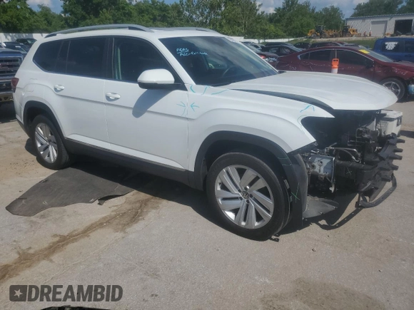 2021 Volkswagen Atlas SEL with VIN 1V2BR2CA0MC547867, listed as a Copart auction lot 62005795 with 64,263 mi miles and Clean title. Bid and sale history available at DreamBid. Image 4.