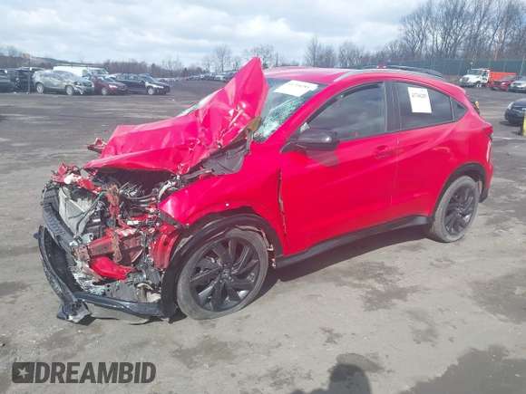 2022 Honda HR-V Sport with VIN 3CZRU6H18NM721614, listed as a IAAI auction lot 41744285 with 1 mi miles. Bid and sale history available at carsss.com. Image 17.