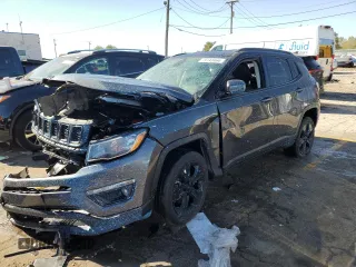 2020 Jeep Compass Latitude with VIN 3C4NJDBB0LT228175, listed as a Copart auction lot 74743464 with 79,354 mi miles and Salvage Title. Bid and sale history available at DreamBid. Image 1.