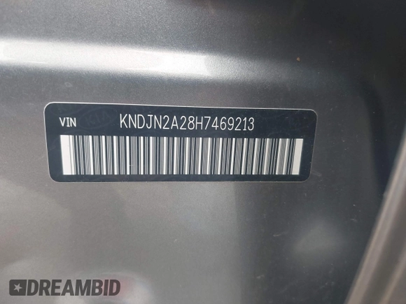 2017 Kia Soul with VIN KNDJN2A28H7469213, listed as a IAAI auction lot 42126026 with 83,207 mi miles. Bid and sale history available at carsss.com. Image 9.