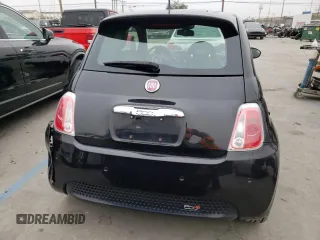 2013 FIAT 500e with VIN 3C3CFFGE7DT712695, listed as a Copart auction lot 87768005 with 43,490 mi miles and Salvage Title. Bid and sale history available at carsss.com. Image 6.