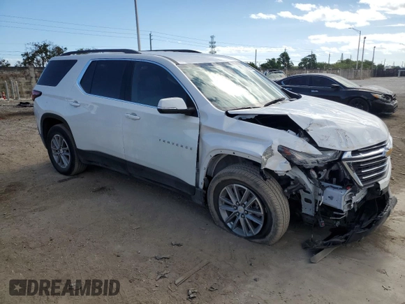 2023 Chevrolet Traverse LT Leather with VIN 1GNERHKW9PJ164077, listed as a Copart auction lot 80903594 with 16,681 mi miles and Salvage Title. Bid and sale history available at carsss.com. Image 4.