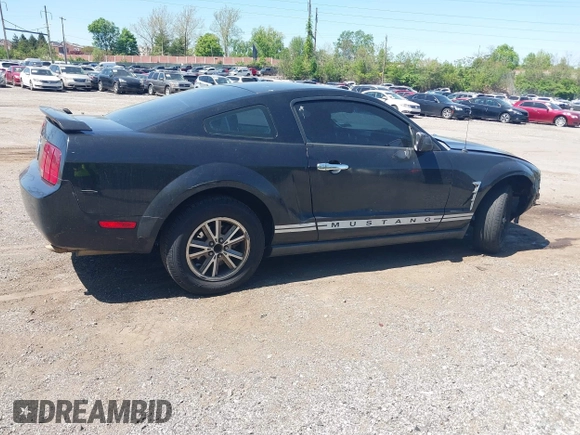 2005 Ford Mustang Deluxe with VIN 1ZVFT80N255111782, listed as a IAAI auction lot 42145903 with 243,853 mi miles. Bid and sale history available at carsss.com. Image 4.