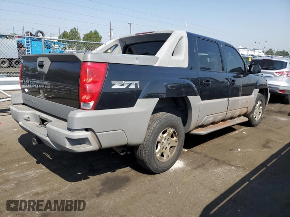 2002 Chevrolet Avalanche with VIN 3GNEK13T02G102710, listed as a Copart auction lot 65681794 with Not Provided miles and Clean Title. Bid and sale history available at carsss.com. Image 3.
