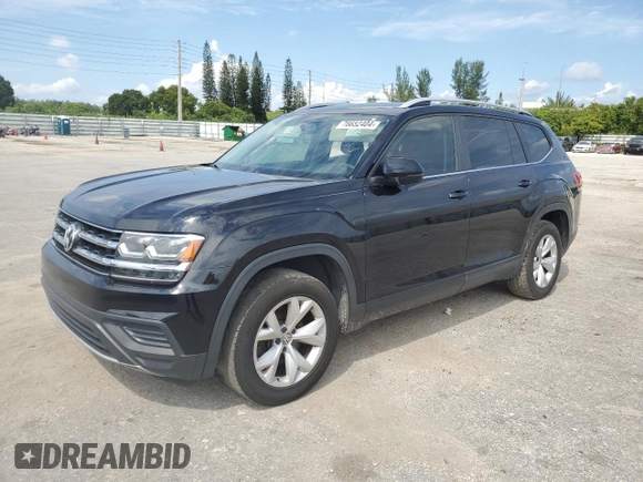 2018 Volkswagen Atlas Launch Edition with VIN 1V2BR2CA7JC510844, listed as a Copart auction lot 76652404 with 130,048 mi miles and Salvage title. Bid and sale history available at DreamBid. Image 1.