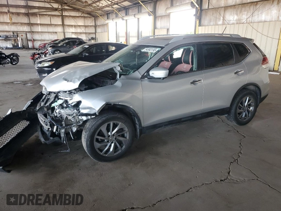2015 Nissan Rogue SL z VIN 5N1AT2MV7FC850725, wystawiony jako Copart lot #54993195 z przebiegiem 98 804 mil mil oraz Szkoda całkowita • Salvage title. Historia ofert i sprzedaży dostępna na DreamBid. Obrazek 1.