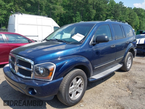 2005 Dodge Durango Limited with VIN 1D4HB58D25F544511, listed as a IAAI auction lot 42411873 with 130,735 mi miles and . Bid and sale history available at DreamBid. Image 2.