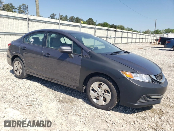 2014 Honda Civic Sedan LX with VIN 19XFB2F57EE076445, listed as a Copart auction lot 52395105 with 116,571 mi miles and Non Repairable. Bid and sale history available at carsss.com. Image 4.