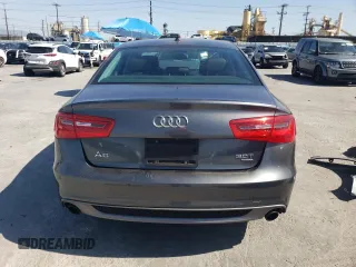 2015 Audi A6 Premium Plus with VIN WAUFGAFCXFN037112, listed as a Copart auction lot 52629515 with 75,551 mi miles and Salvage title. Bid and sale history available at DreamBid. Image 6.