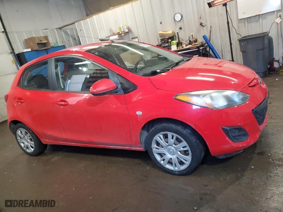 2013 Mazda Mazda2 Sport with VIN JM1DE1KZ5D0153970, listed as a Copart auction lot 46494525 with 98,855 mi miles and Salvage Title. Bid and sale history available at carsss.com. Image 4.