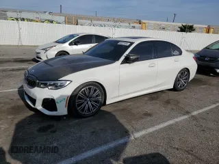 2021 BMW 3 Series M340i xDrive with VIN 3MW5U9J07M8B57210, listed as a Copart auction lot 86221464 with 50,810 mi miles and Salvage Title. Bid and sale history available at carsss.com. Image 1.