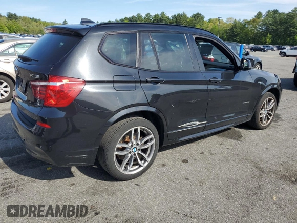 2017 BMW X3 xDrive28i z VIN 5UXWX9C30H0W73090, wystawiony jako Copart lot #56329455 z przebiegiem 138 863 mil mil oraz Szkoda całkowita • Salvage title. Historia ofert i sprzedaży dostępna na DreamBid. Obrazek 3.