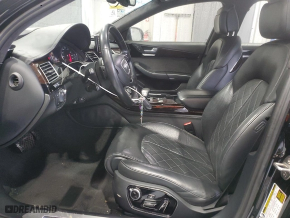 2017 Audi A8 L Sport with VIN WAU43AFD4HN020515, listed as a Copart auction lot 44953055 with 115,422 mi miles and Salvage Title. Bid and sale history available at carsss.com. Image 7.