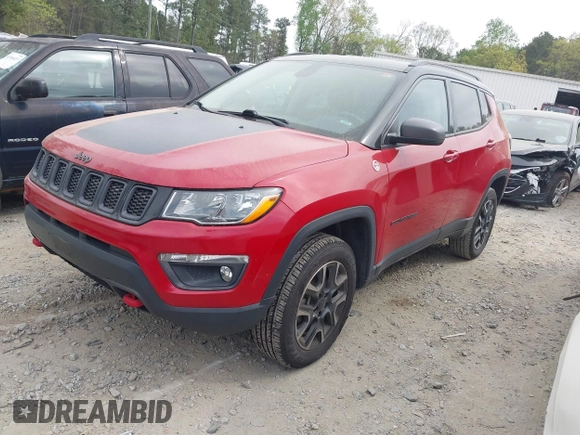 2020 Jeep Compass Trailhawk with VIN 3C4NJDDB8LT207748, listed as a IAAI auction lot 41963469 with 66,496 mi miles and . Bid and sale history available at carsss.com. Image 2.