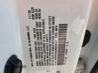 2021 Honda Pilot EX-L z VIN 5FNYF6H55MB038447, wystawiony jako Copart lot #62550255 z przebiegiem 79 877 mil mil oraz Szkoda całkowita • Salvage title. Historia ofert i sprzedaży dostępna na DreamBid. Obrazek 13.