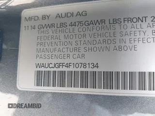 2015 Audi A3 Premium Plus z VIN WAUCJGFF4F1078134, wystawiony jako IAAI lot #41909858 z przebiegiem 92 413 mil mil oraz . Historia ofert i sprzedaży dostępna na DreamBid. Obrazek 9.
