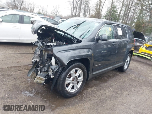 2017 GMC Terrain SLE with VIN 2GKALMEK5H6326204, listed as a IAAI auction lot 41466398 with Not Provided miles. Bid and sale history available at carsss.com. Image 2.